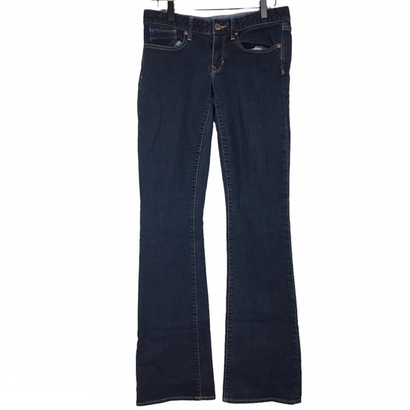 GAP Jeans Curvy Bootcut Low Rise Dark Wash Stretch Size 28/6xl Extra Long Inseam - Picture 1 of 11